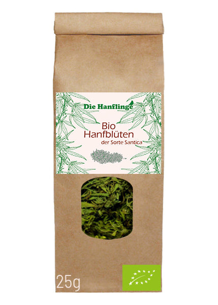 BIO CBD + CBG Hanfblütentee 3,9% CBD  "Santica" 25g